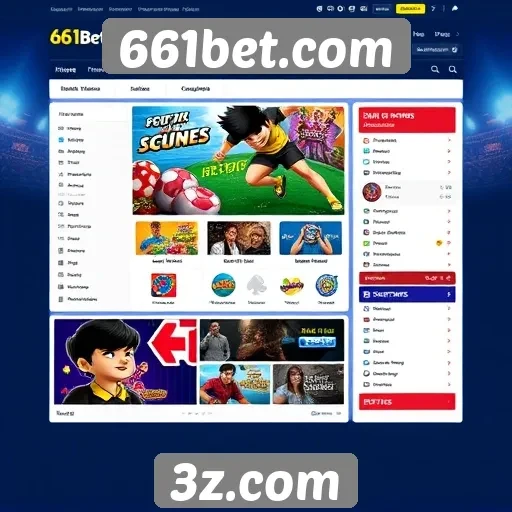 Acessibilidade e design do site 661bet.com